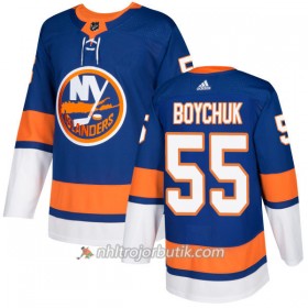 Män Ishockey New York Islanders Tröja Johnny Boychuk 55 Adidas 2017-2018 Royal Authentic